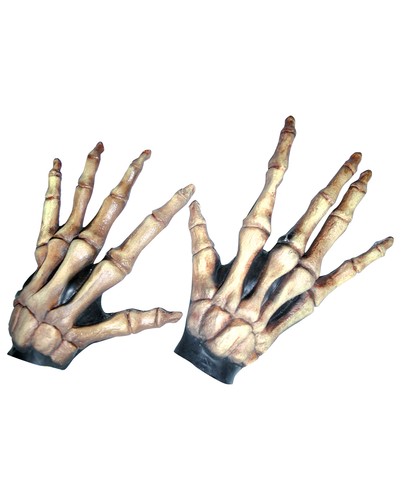 Lange skelett handschuhe aus - lange,