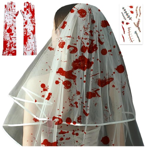 Horror kostüm set braut - horror,
