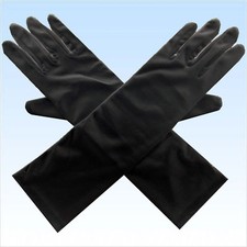 Schwarze lange Handschuhe