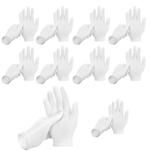 Paar weiße handschuhe - 10,
