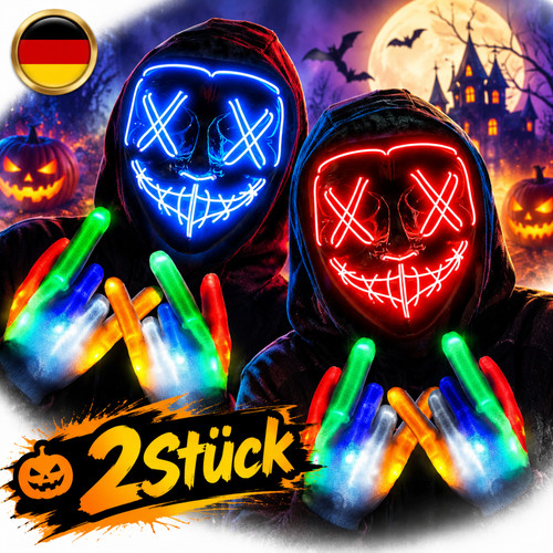 Paar set led - led-handschuhe, mit