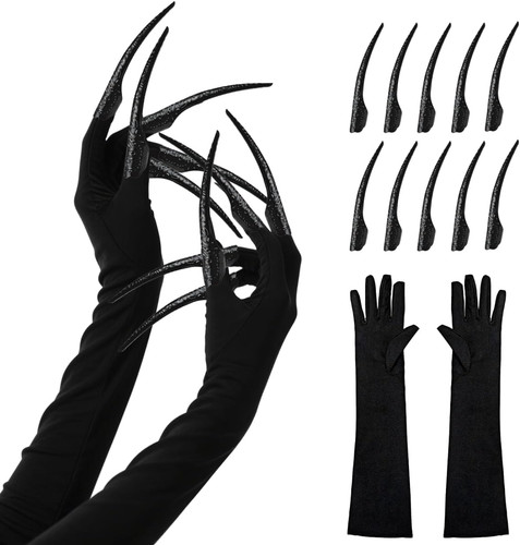 Halloween handschuhe lang - handschuhe,