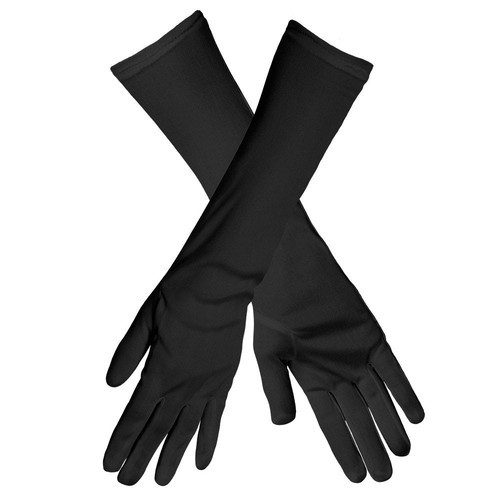 Lange schwarze handschuhe 20er - lange,