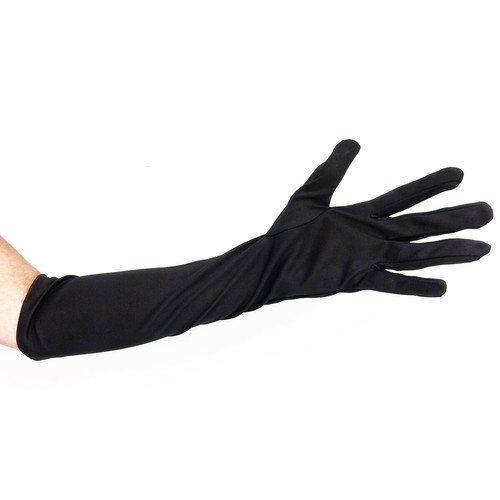 Schwarze lange handschuhe - lange,