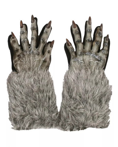 Graue werwolf handschuhe - graue,