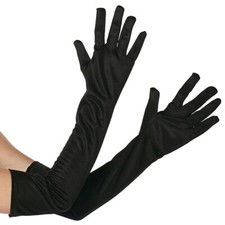 Extralange Schwarze Handschuhe