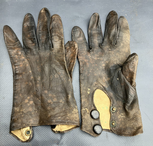 Antike lederhandschuh - antike,