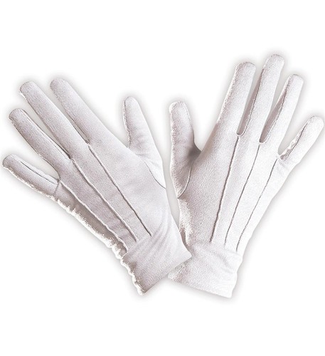 Weiße handschuhe fasching - weiße,