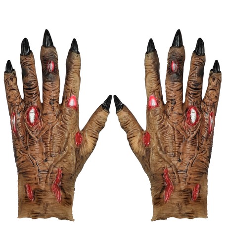Zombiehandschuhe aus latex - zombiehandschuhe, –
