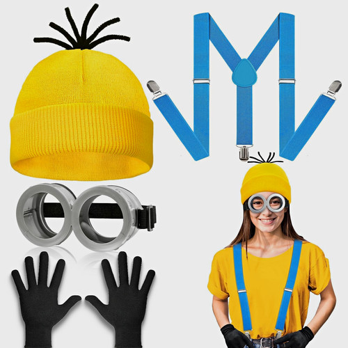 Minion kostüm accessoires set - minion, kostüm-accessoires
