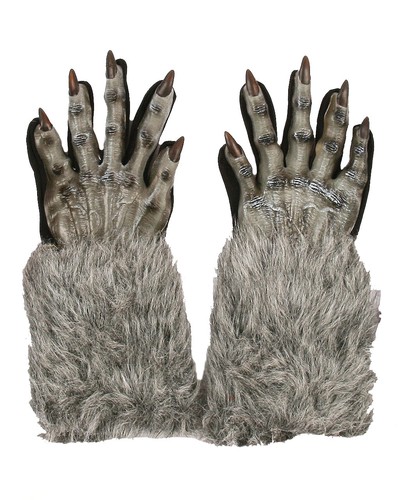Graue werwolf handschuhe - werwolf,