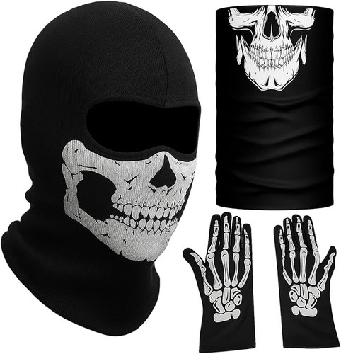 Halloween skelett - 3x,
