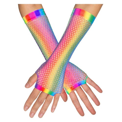 Netzhandschuhe bunt damen 80er - netzhandschuhe,