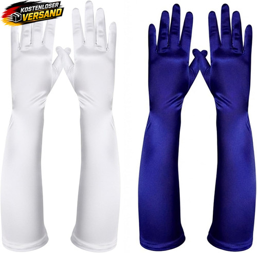 Lange damenhandschuhe 2er - lange,