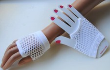 NETZHANDSCHUHE STULPEN - WEISS