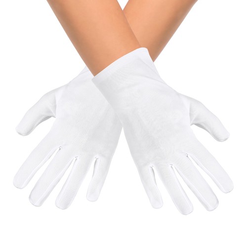 Kinder handschuhe weiß 1 - -,