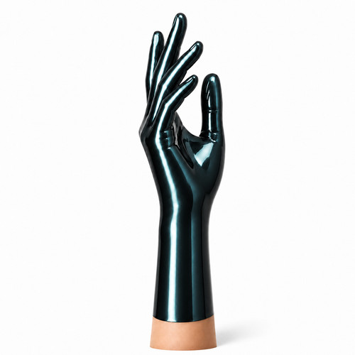 Latexhandschuhe kurz metallic - kurz,