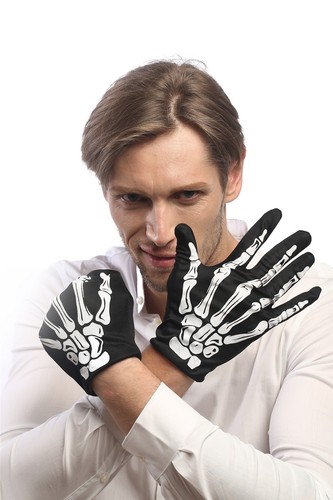 Handschuhe halloween schwarz - handschuhe,