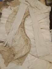 Antike Damen Handschuhe Leder